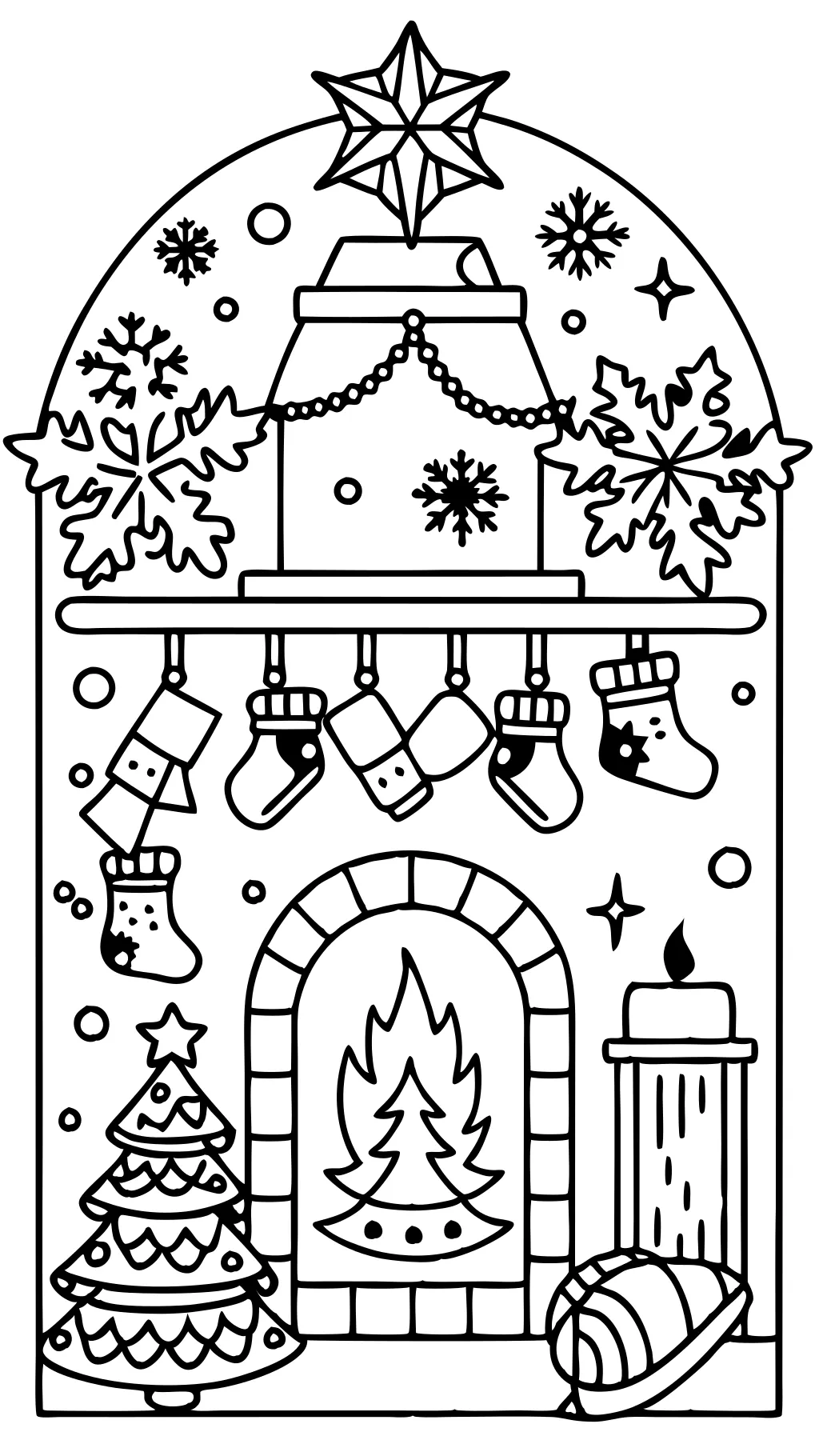 christmas adult coloring pages